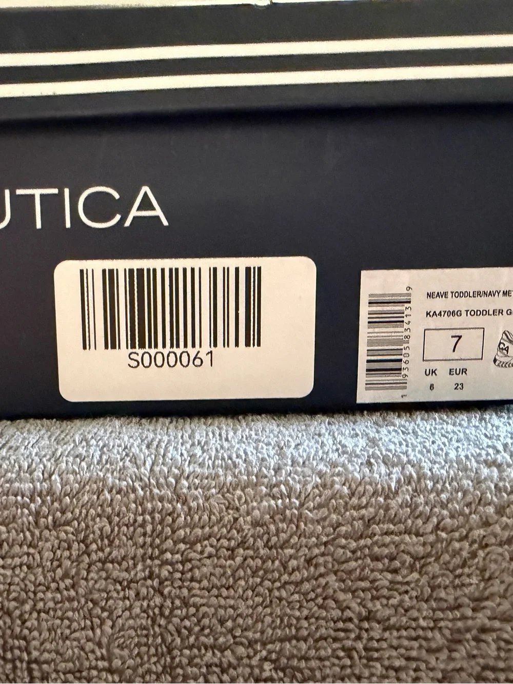 Nautica Neave Toddler Girls Navy Metallic/Peony Sneakers Size 7 NWT